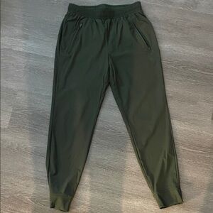 Ash & Erie dark green hybrid joggers